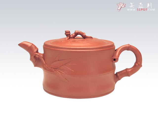 紫砂壶图片：竹段壶 - 宜兴紫砂壶网