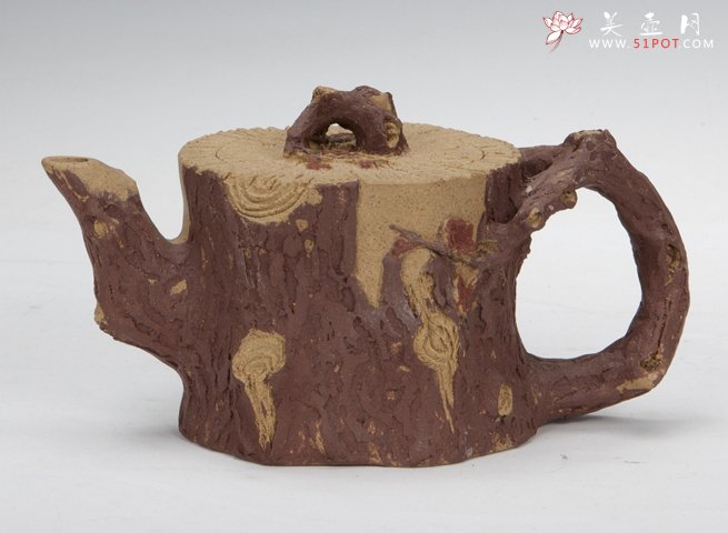 紫砂壶图片：双色梅桩 - 宜兴紫砂壶网