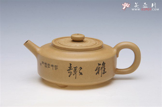 紫砂壶图片：汉镜壶 - 宜兴紫砂壶网