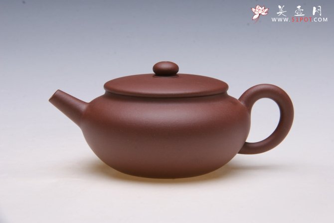 紫砂壶图片：扁腹壶 - 宜兴紫砂壶网