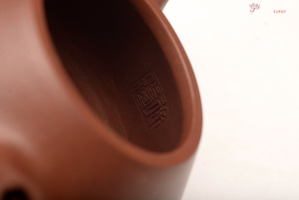 紫砂壶图片：乙未夏日作品 徐正涛全手传统经典 平盖小石瓢~ - 宜兴紫砂壶网