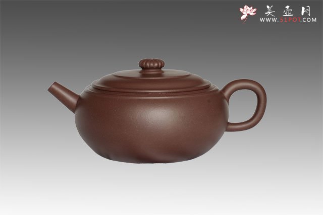 紫砂壶图片：菊钮巨轮 - 宜兴紫砂壶网