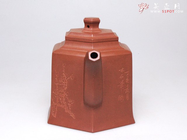 紫砂壶图片：六方钟形 - 宜兴紫砂壶网