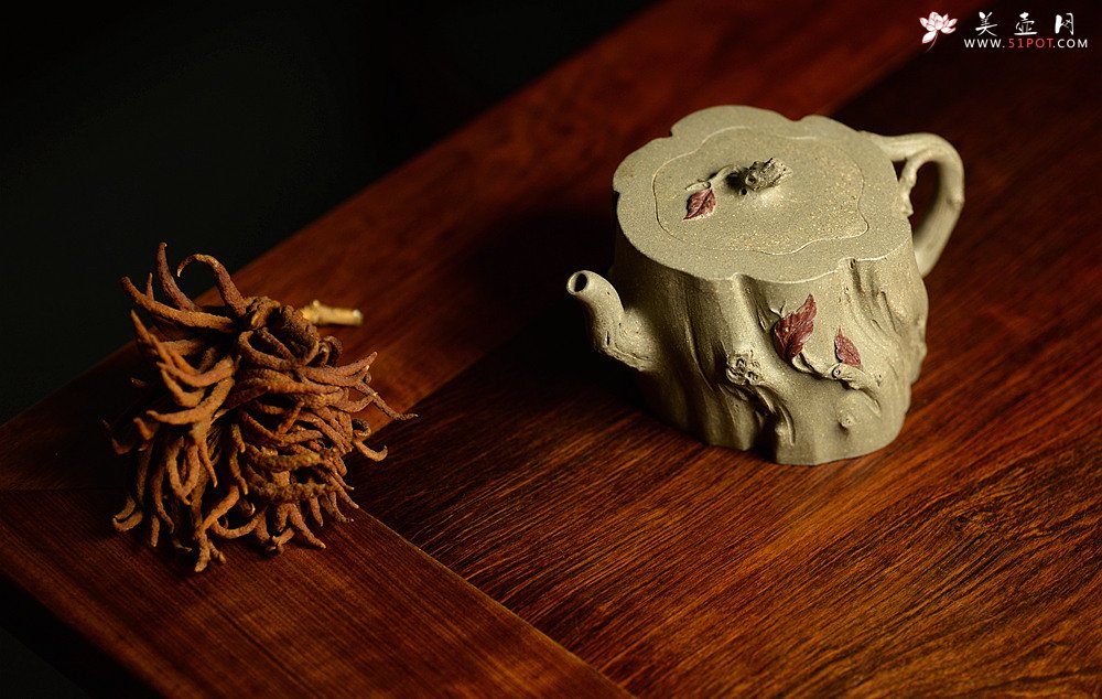 紫砂壶图片：学院派风格~ 郑志贤全手作品 秋吟 一缕秋风迎面来~ - 宜兴紫砂壶网