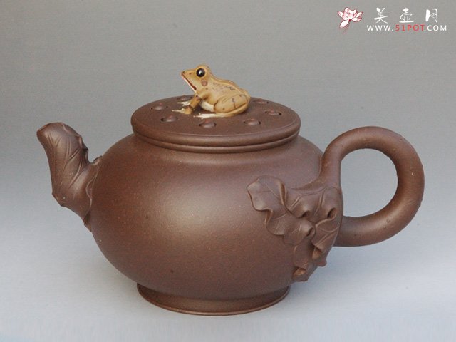 紫砂壶图片：青蛙莲心 - 宜兴紫砂壶网