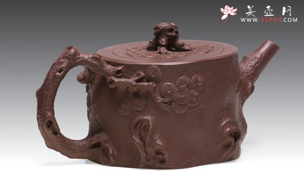 紫砂壶图片：大松椴壶 - 宜兴紫砂壶网