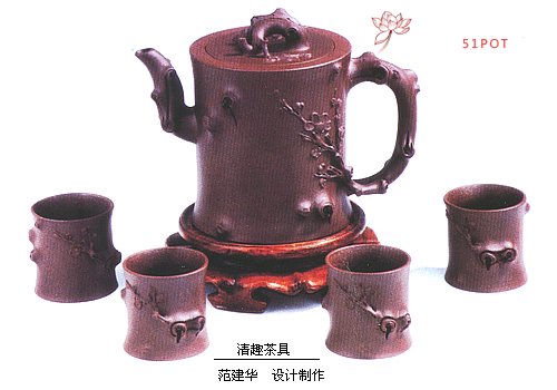 紫砂壶图片：清趣茶具 - 宜兴紫砂壶网