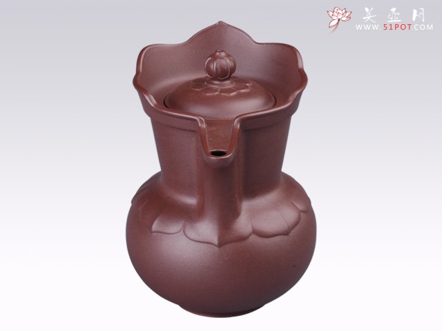 紫砂壶图片：菱花僧帽 - 宜兴紫砂壶网