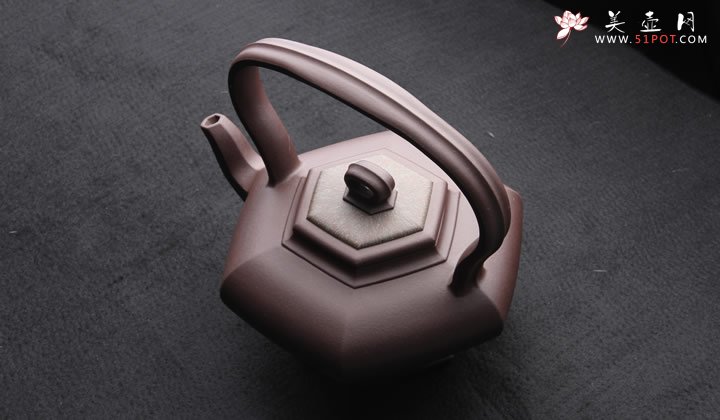 紫砂壶图片：六顺提梁 - 宜兴紫砂壶网