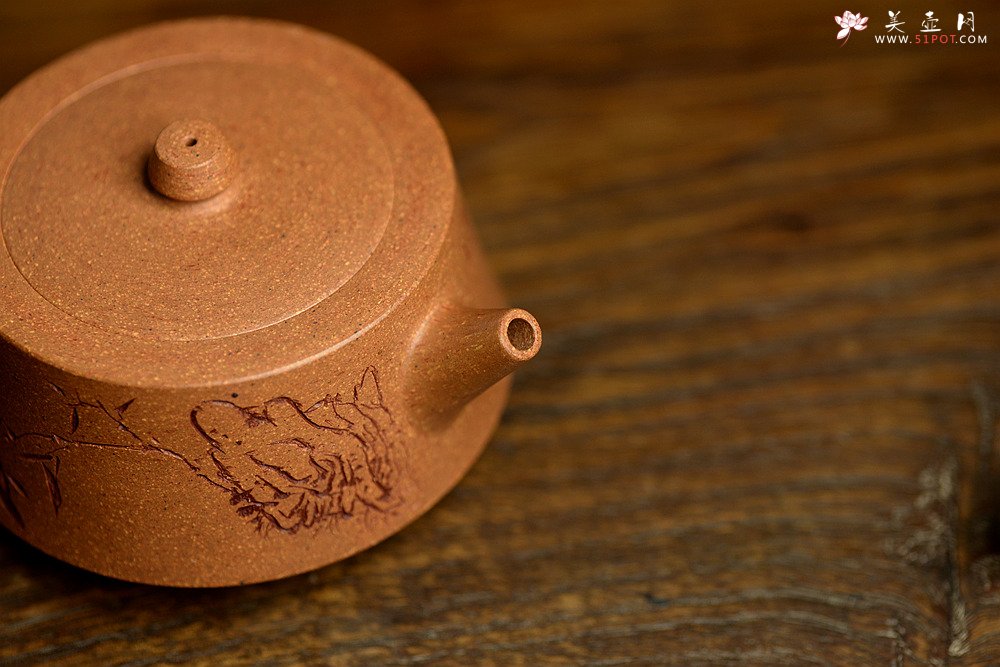 紫砂壶图片：朱牧清新品 古朴文气 线条流畅 精致作品 柱础 - 宜兴紫砂壶网