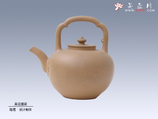 紫砂壶图片：吴径提梁 - 宜兴紫砂壶网