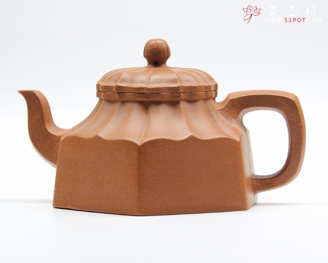 紫砂壶图片：六方水仙 - 宜兴紫砂壶网