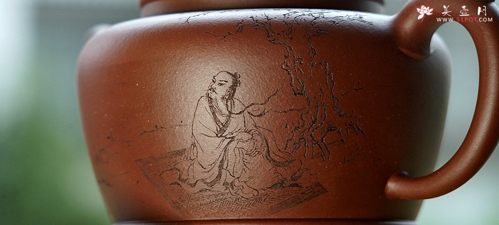 紫砂壶图片：赵辉、詹黎明合作作品 古朴拙雅 装饰精雅  全手禅心 - 宜兴紫砂壶网