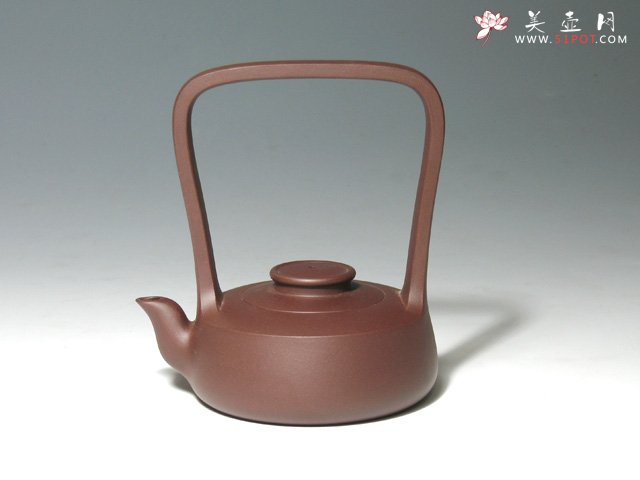 紫砂壶图片：此乐提梁 - 宜兴紫砂壶网