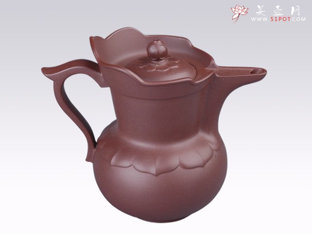 紫砂壶图片：菱花僧帽 - 宜兴紫砂壶网