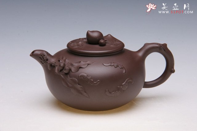 紫砂壶图片：福寿延年 - 宜兴紫砂壶网