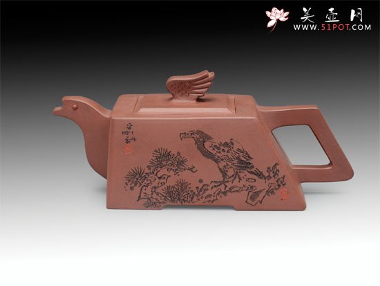 紫砂壶图片：英雄壶 - 宜兴紫砂壶网