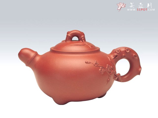 紫砂壶图片：梅竹双友壶 - 宜兴紫砂壶网