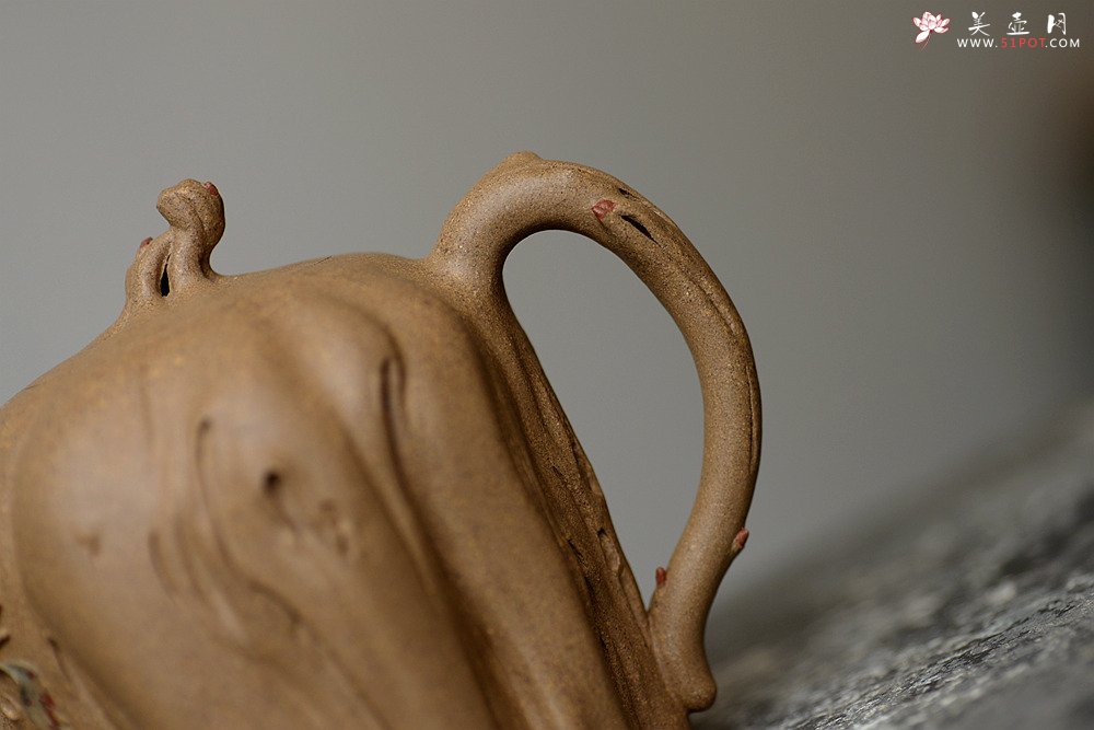 紫砂壶图片：刘秀全手经典作品 肌理自然生动 高挑挺拔 古朴之味~~颀长壶 - 宜兴紫砂壶网