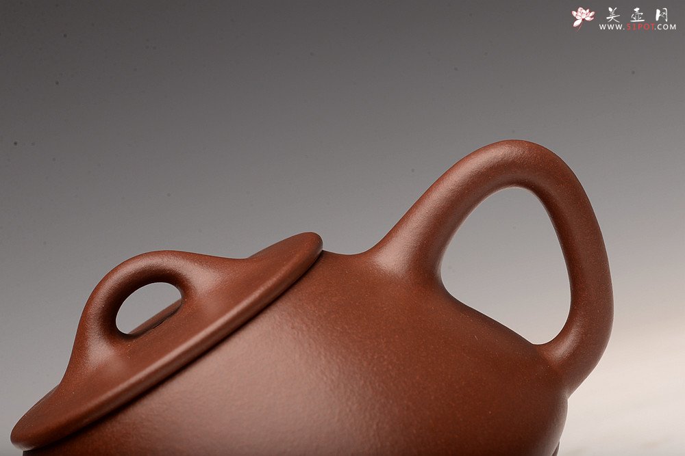 紫砂壶图片：乙未夏日作品 徐正涛全手传统经典 平盖小石瓢~ - 宜兴紫砂壶网