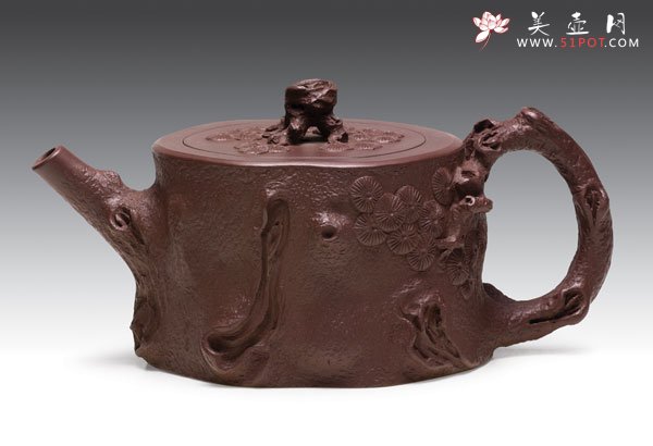 紫砂壶图片：大松椴壶 - 宜兴紫砂壶网