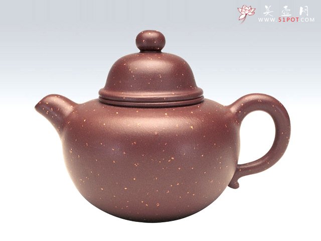 紫砂壶图片：大亨掇球壶 - 宜兴紫砂壶网