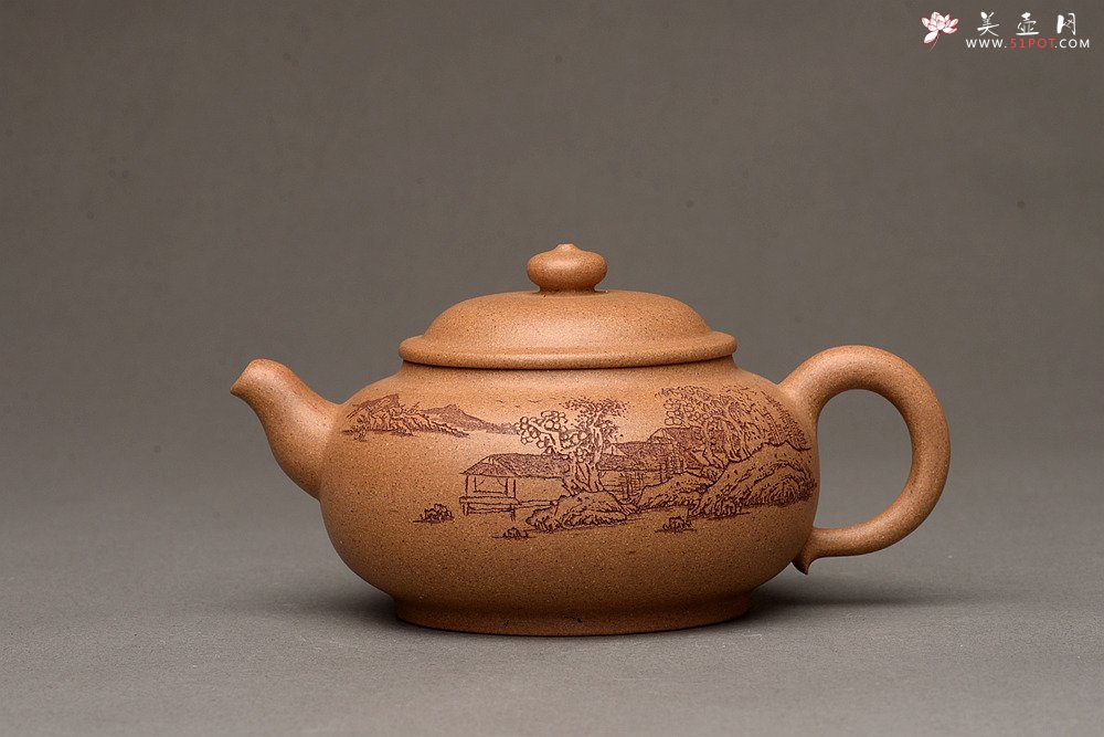 紫砂壶图片：颇有玩味 渐入佳境  全手乳丁 老段泥 - 宜兴紫砂壶网