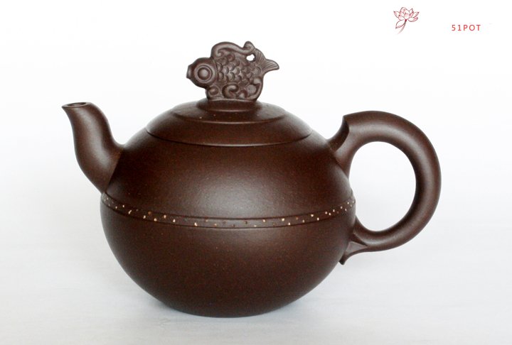 紫砂壶图片：年年有余 - 宜兴紫砂壶网