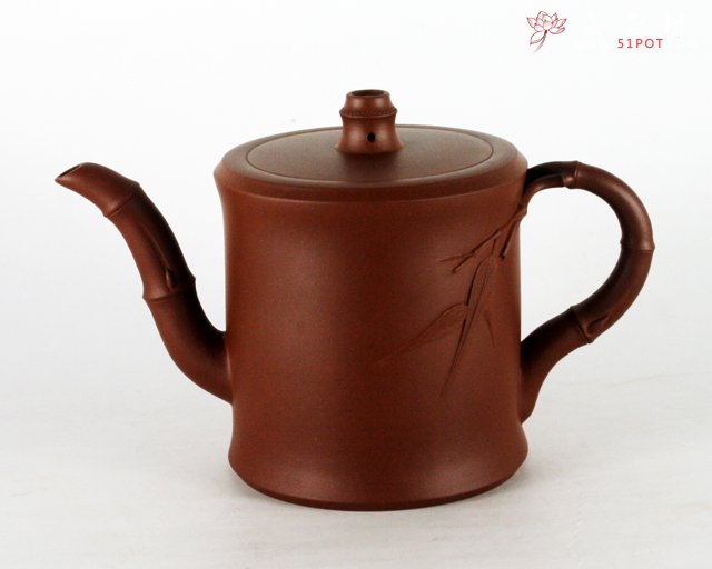 紫砂壶图片：君子壶（竹节） - 宜兴紫砂壶网