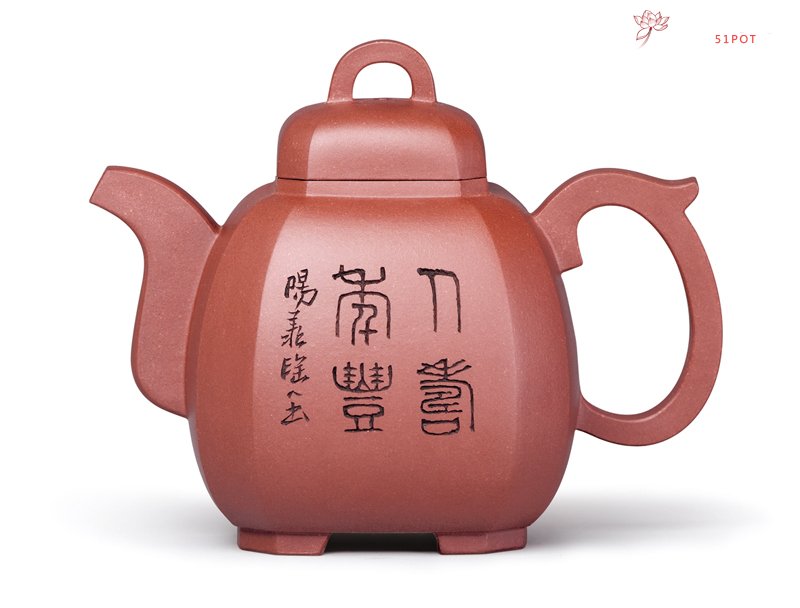 紫砂壶图片：祥瑞八方壶 - 宜兴紫砂壶网