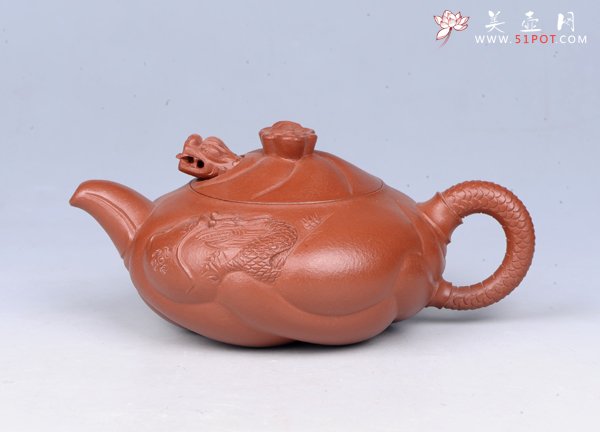 紫砂壶图片：鱼化龙 - 宜兴紫砂壶网