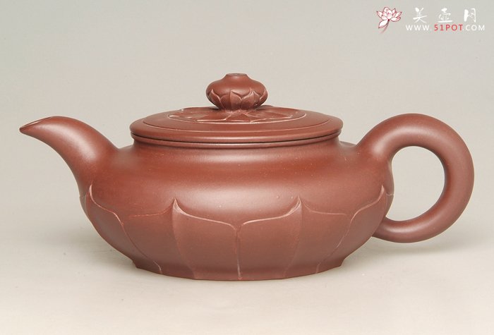 紫砂壶图片：菱花水扁 - 宜兴紫砂壶网
