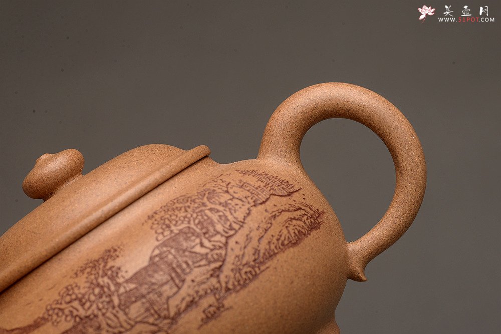 紫砂壶图片：颇有玩味 渐入佳境  全手乳丁 老段泥 - 宜兴紫砂壶网