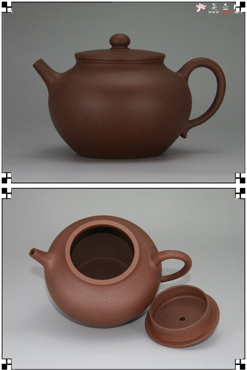 紫砂壶图片：平盖莲子 - 宜兴紫砂壶网