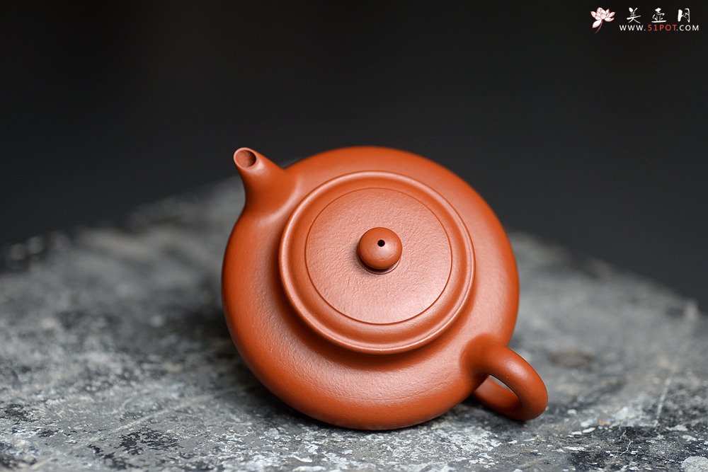 紫砂壶图片：美壶特惠 性价比极高 传统实用 优质朱泥~~虚扁 - 宜兴紫砂壶网