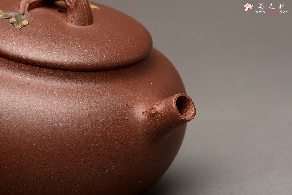 紫砂壶图片：饱满圆润 简意花货 全手脱颖 万阗阗夫人作品 - 宜兴紫砂壶网