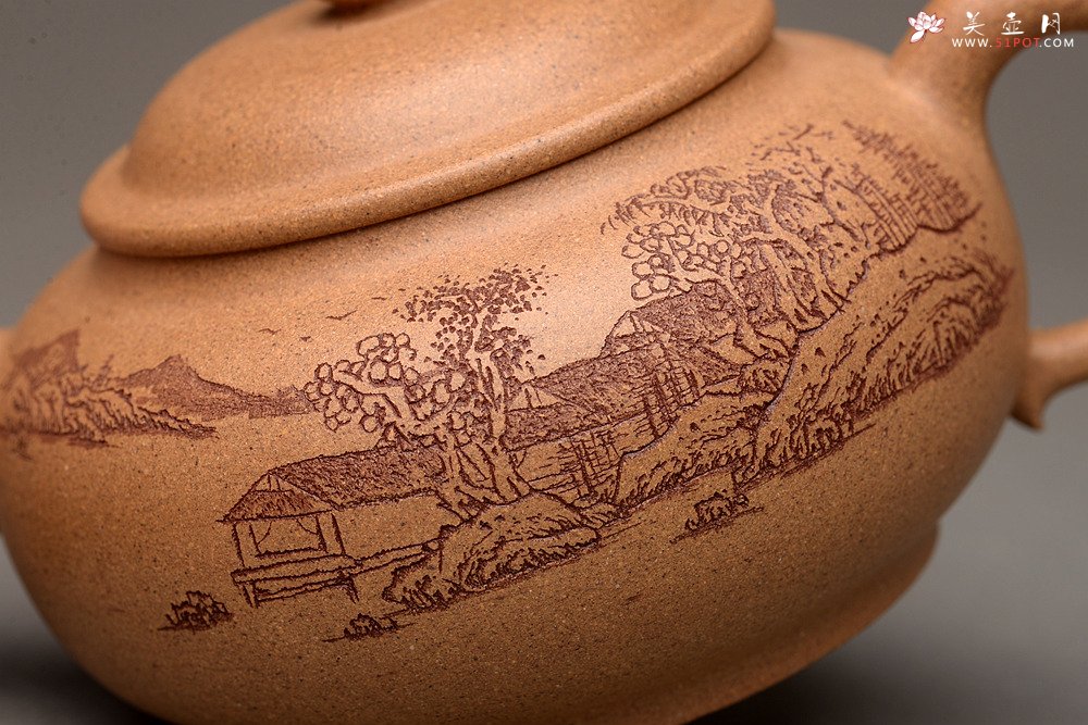 紫砂壶图片：颇有玩味 渐入佳境  全手乳丁 老段泥 - 宜兴紫砂壶网