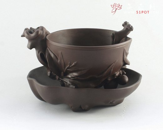 紫砂壶图片：圣桃杯 - 宜兴紫砂壶网