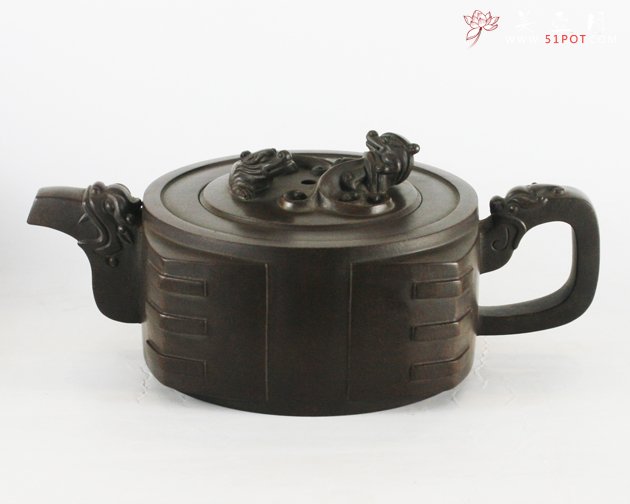 紫砂壶图片：炎黄遗风壶 - 宜兴紫砂壶网