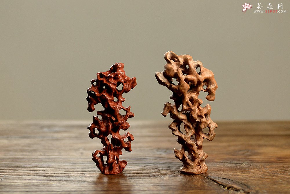 紫砂壶图片：施奇华全手文房假山~紫砂太湖石文房雅玩 - 宜兴紫砂壶网