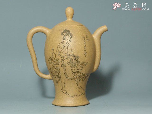 紫砂壶图片：美人图－西施、昭君、杨贵妃、貂蝉 - 宜兴紫砂壶网