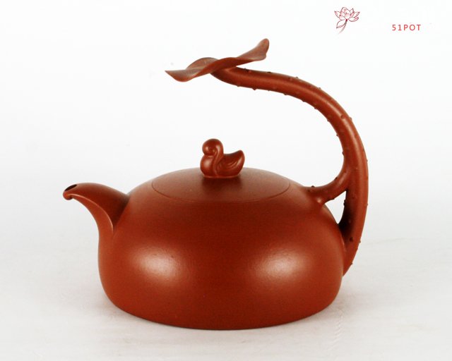紫砂壶图片：全手工关雎 - 宜兴紫砂壶网