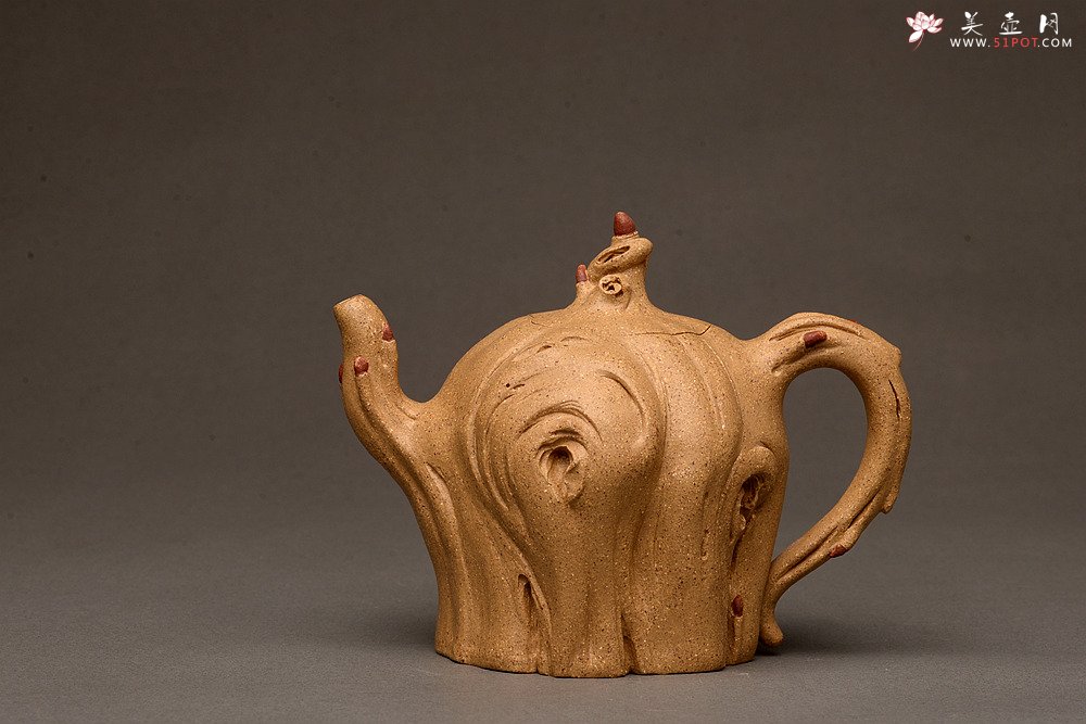 紫砂壶图片：刘秀全手经典新品 自然生动  古朴之味~~全手树魂 - 宜兴紫砂壶网