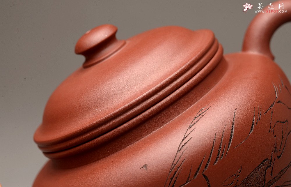 紫砂壶图片：高路装饰 詹黎明全手作品 线轮 炮管直流 杀茶利器  - 宜兴紫砂壶网