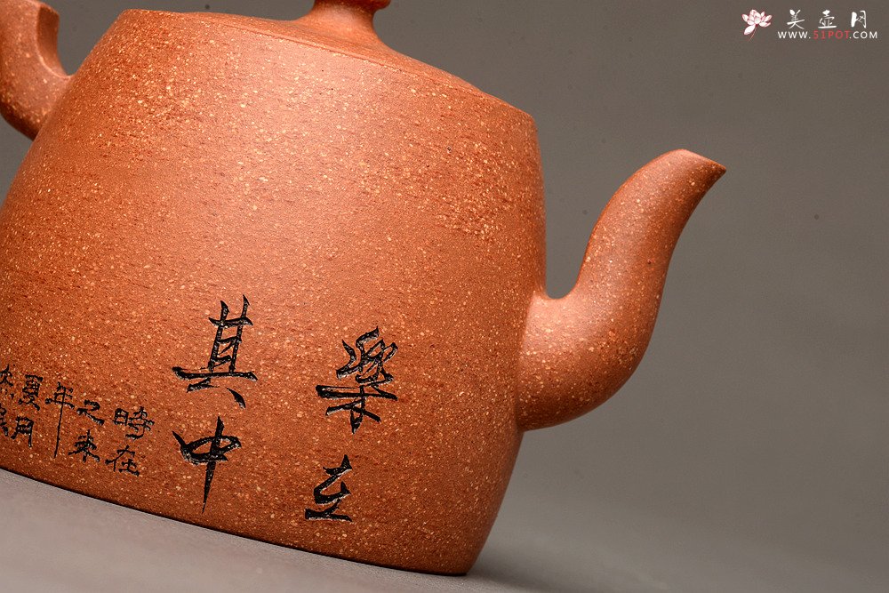 紫砂壶图片：祝福无限 壶势巍巍 刚毅圆润 全手高升壶 优质降坡泥 - 宜兴紫砂壶网