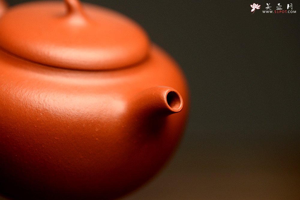 紫砂壶图片：优质朱泥 娇艳迷人 全手朱泥茄段 实用精品 - 宜兴紫砂壶网