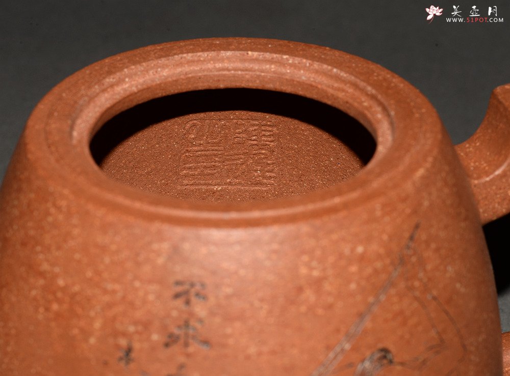 紫砂壶图片：祝福无限 壶势巍巍 刚毅圆润 全手高升壶 优质降坡泥 - 宜兴紫砂壶网