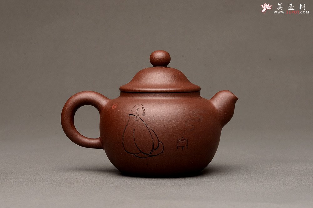紫砂壶图片：圆润饱满 有趣实用 從心 - 宜兴紫砂壶网