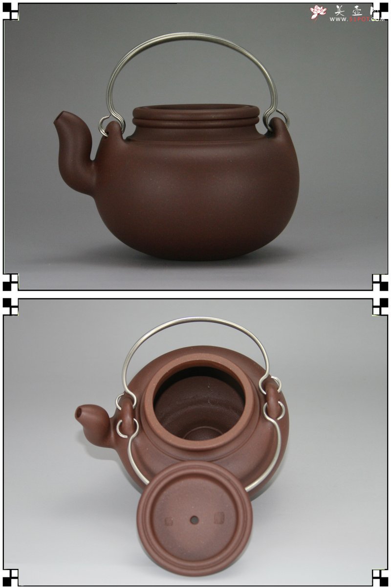 紫砂壶图片：蛋包提梁 - 宜兴紫砂壶网