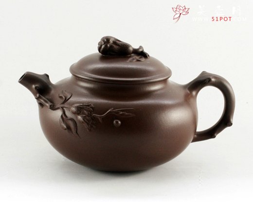 紫砂壶图片：物华天宝（佛手壶） - 宜兴紫砂壶网